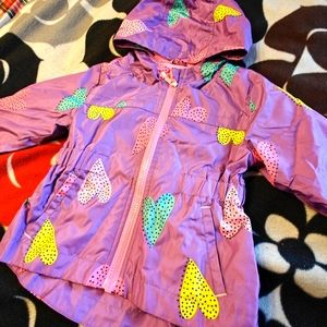 Cat & Jack Heart Print Windbreaker